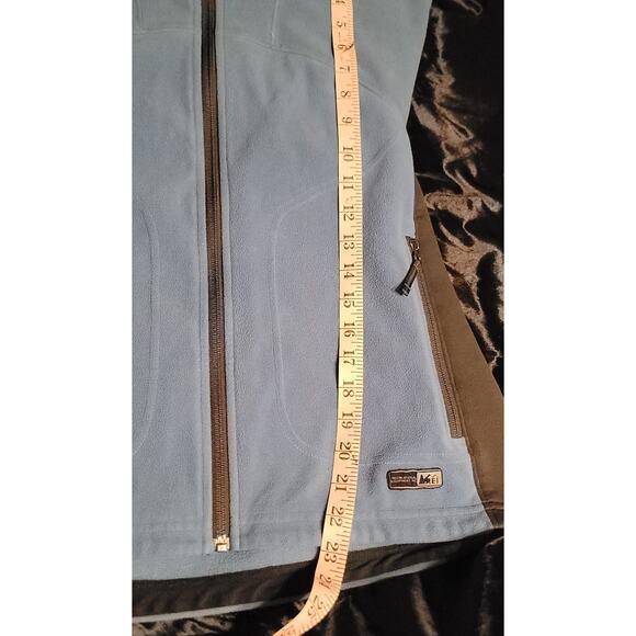 REI Jacket Womens Medium Blue Fleece Full Zip Outdoors Ladies - Picture 10 of 10